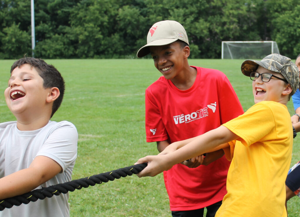 It's magic when hard activity can also illicit laughter.