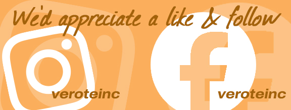 We're social...like and follow on Instagram and Facebook: veroteinc